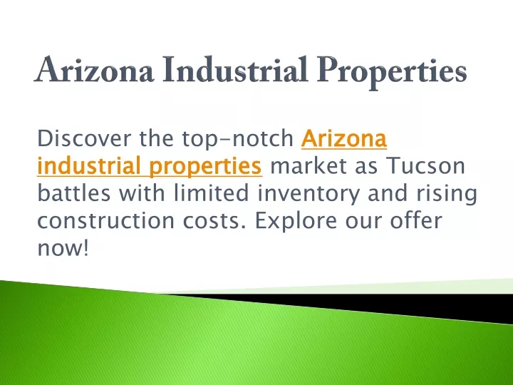 arizona industrial properties