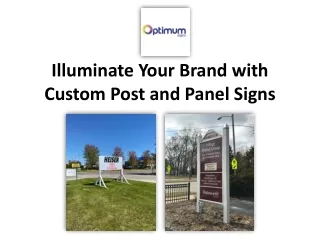 Illuminate Your Brand with Custom Post and Panel Signs