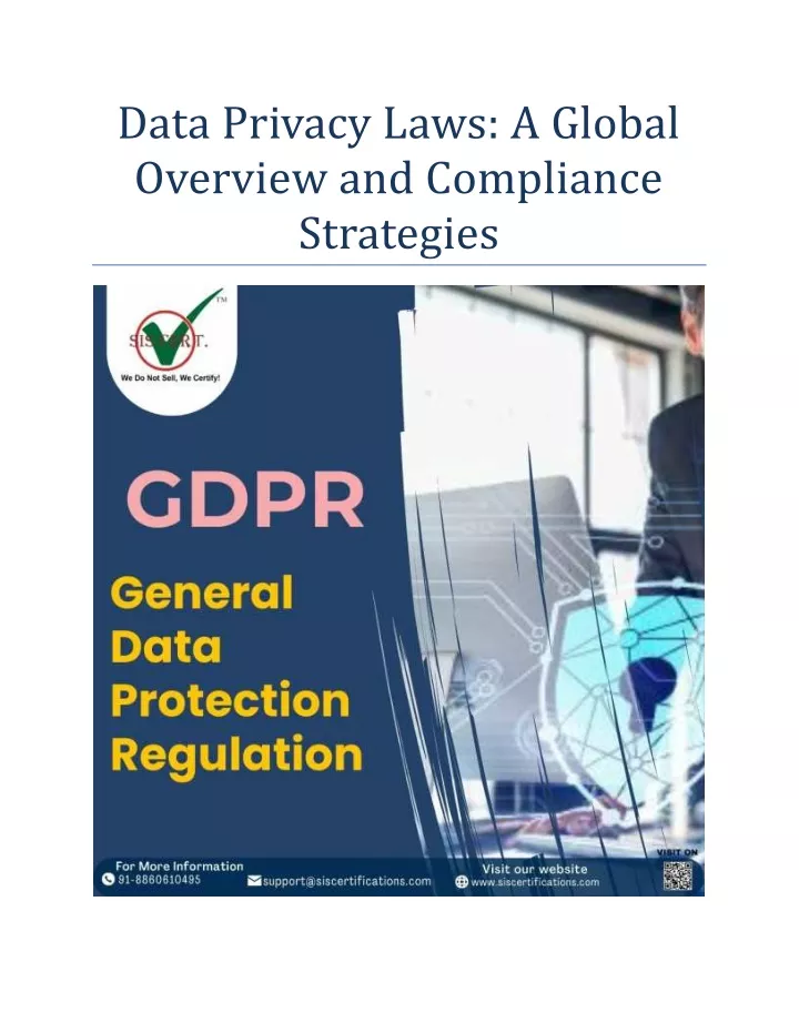 PPT - Data Privacy Laws: A Global Overview and Compliance Strategies ...