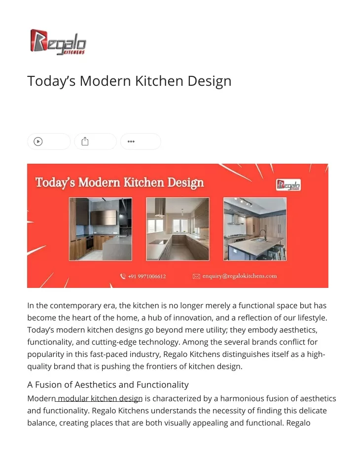 today s modern kitchen design