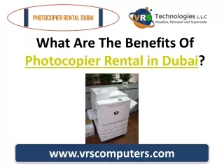 What Are The Benefits Of Photocopier Rental in Dubai