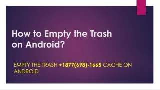 How to Empty the Trash on Android