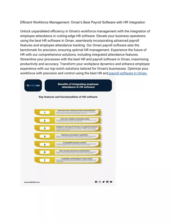 efficient workforce management oman s best