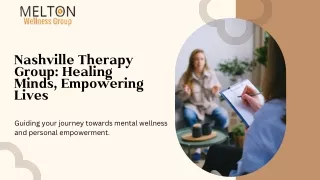 Nashville Therapy Group: Healing Minds, Empowering Lives