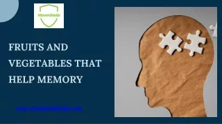 FRUITS AND VEGETABLES THAT HELP MEMORY