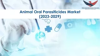 animal oral parasiticides market 2023 2029