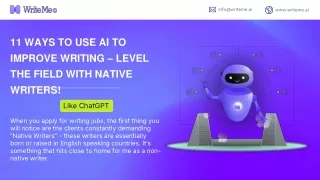 11 ways to use ai to improve writing level the field with native writers