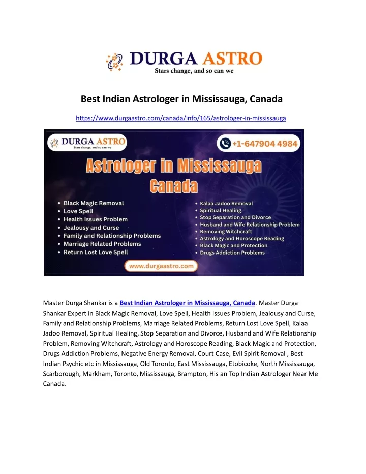 best indian astrologer in mississauga canada