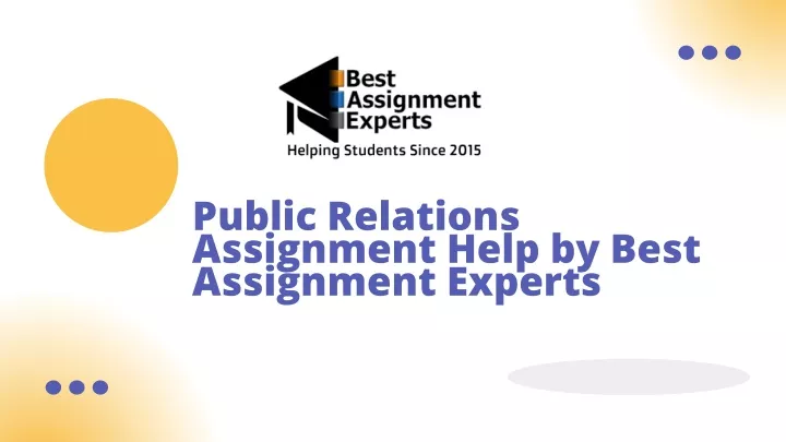 public relations assignment help by best