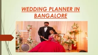 WEDDING PLANNER IN BANGALORE