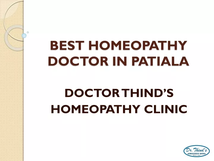 best homeopathy doctor in patiala