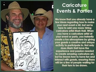 Wedding and Party Caricature Artist in Colorado