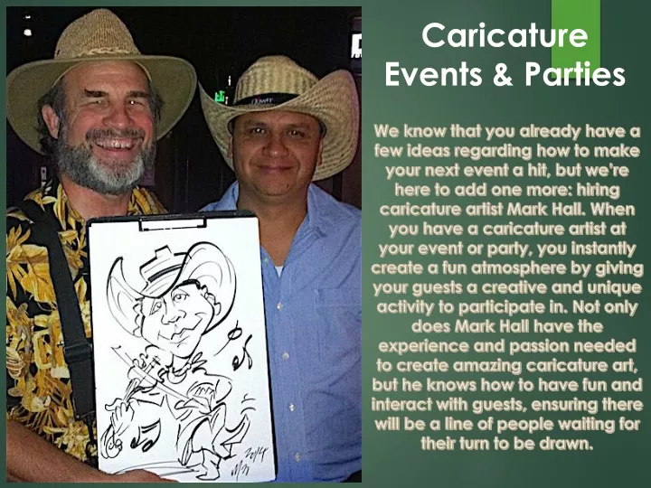 caricature events parties