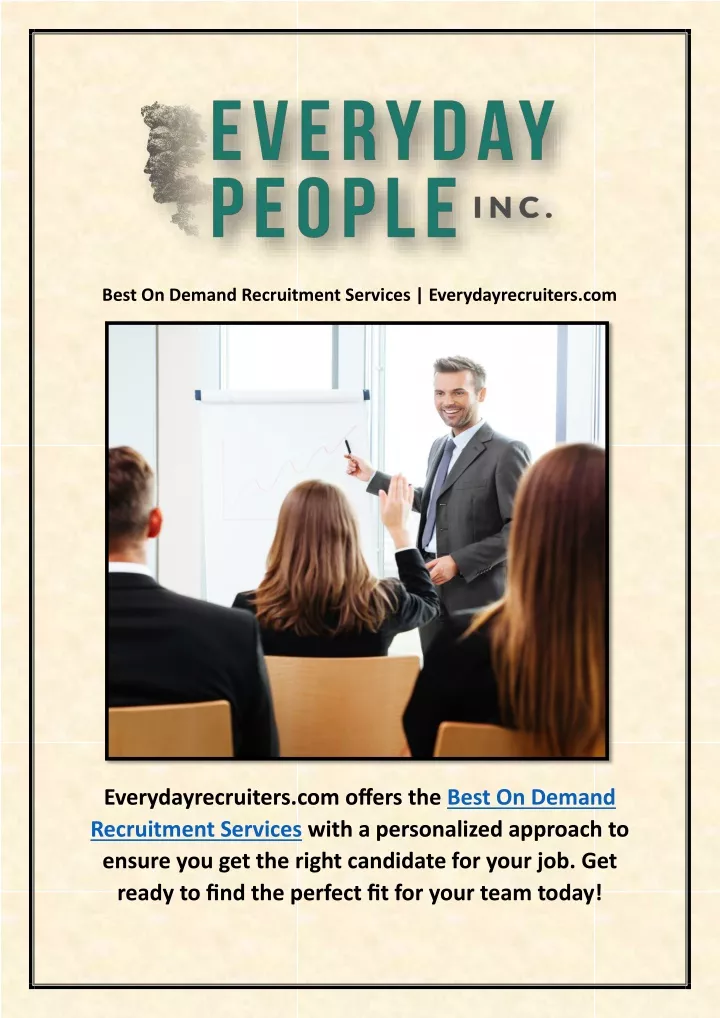 best on demand recruitment services