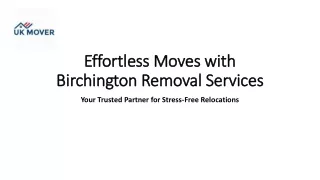 Removal Services in Birchington