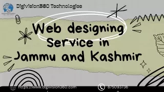 Web designing Service in Jammu and Kashmir