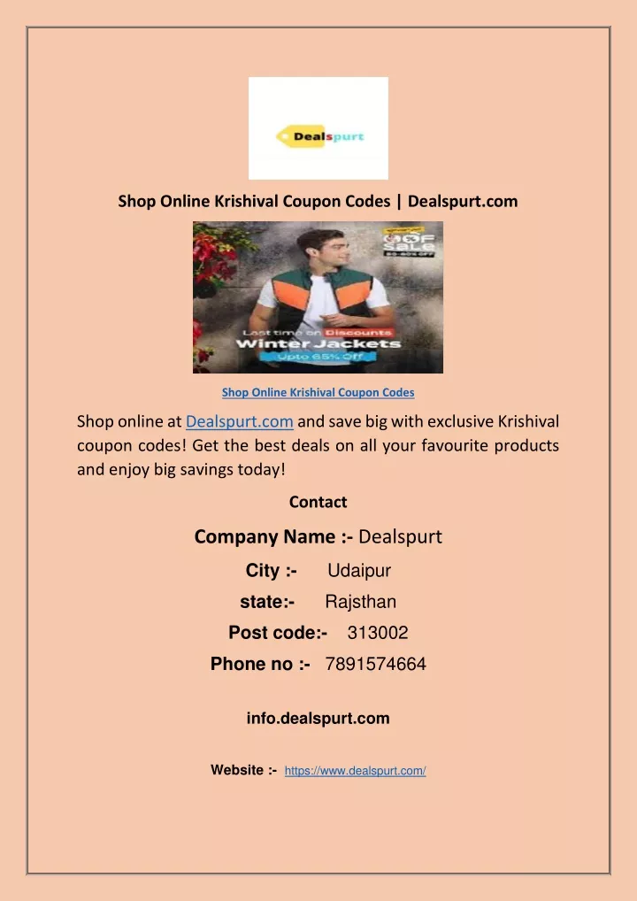 shop online krishival coupon codes dealspurt com