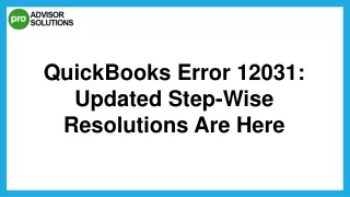 quickbooks error 12031 updated step wise