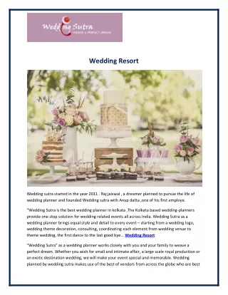 wedding resort