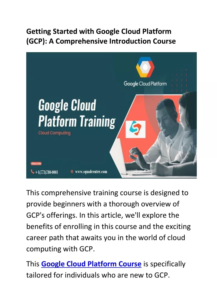 getting started with google cloud platform