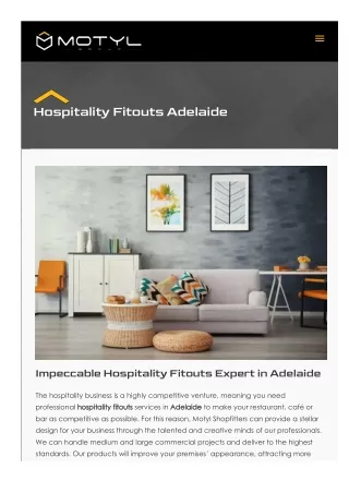 Hospitality Fitouts Adelaide