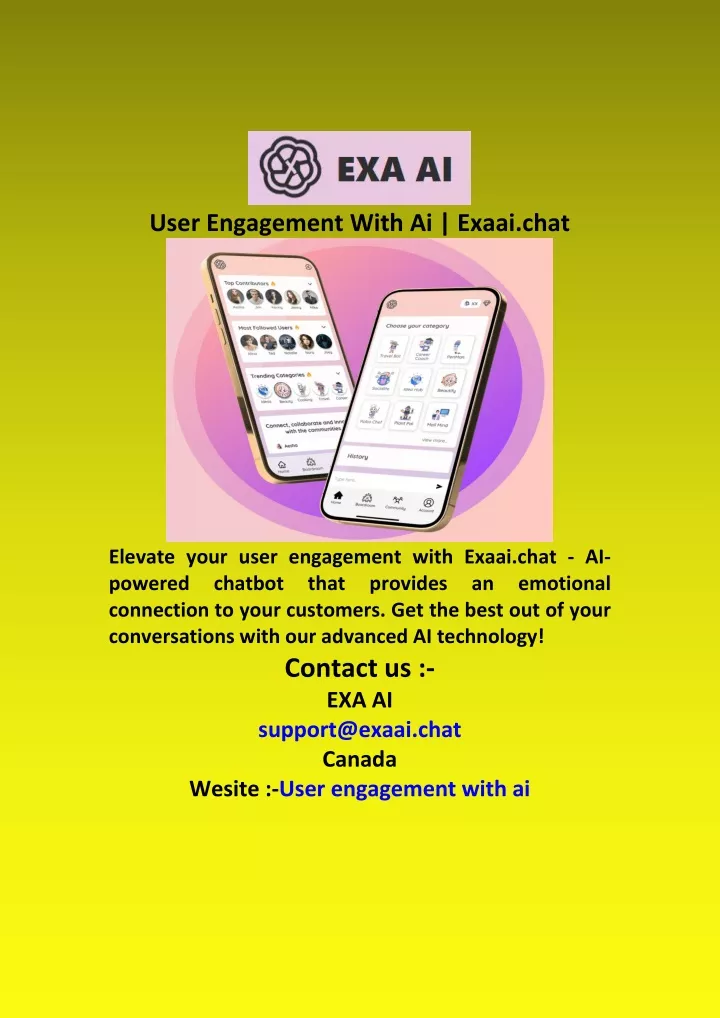 user engagement with ai exaai chat