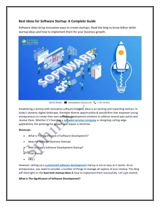 best ideas for software startup a complete guide