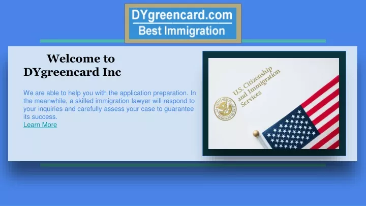 welcome to dygreencard inc