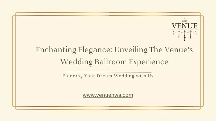 enchanting elegance unveiling the venue s wedding