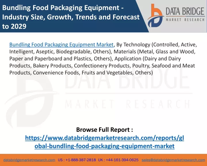 bundling food packaging equipment industry size