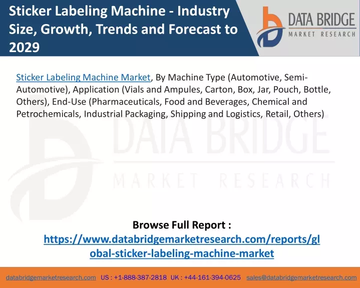 sticker labeling machine industry size growth