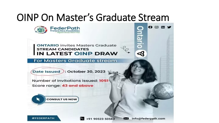 oinp on master s graduate stream