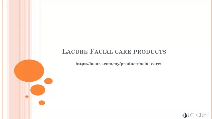 lacure facial care products