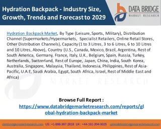 hydration backpack industry size growth trends