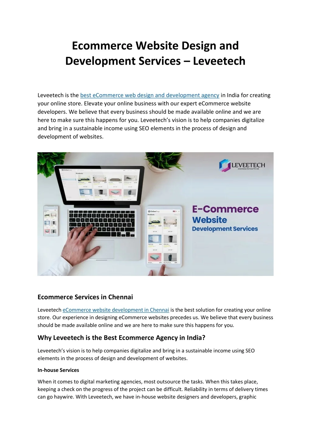 PPT - Ecommerce Website Design and Development Services PowerPoint ...