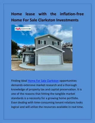 Discover Your Dream Home for Sale in Clarkston: Get Amazing Home
