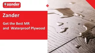 Get the Best MR and  Waterproof Plywood