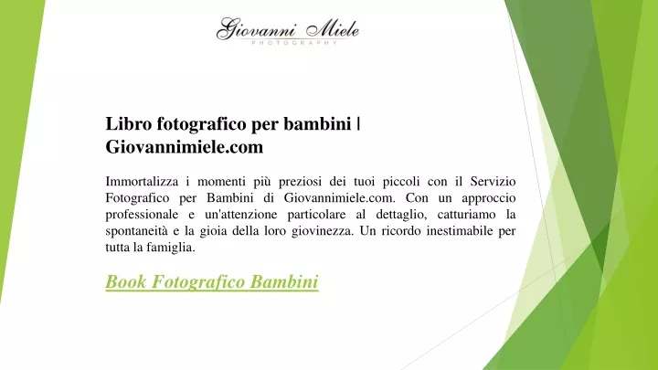 libro fotografico per bambini giovannimiele