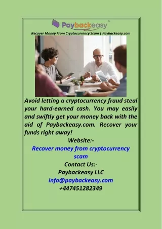 recover money from cryptocurrency scam