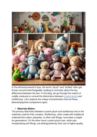 in the whimsical world of toys the terms plush