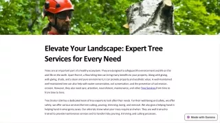 Elevate Your Landscape Expert Tree Services for Every Need