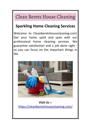 Sparkling Home Cleaning Services