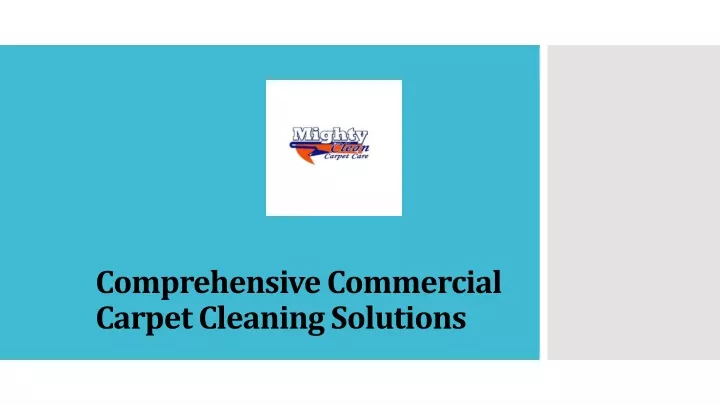 comprehensive commercial carpet cleaning solutions