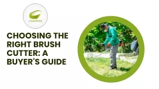 Choosing the Right Brush Cutter A Buyer's Guide