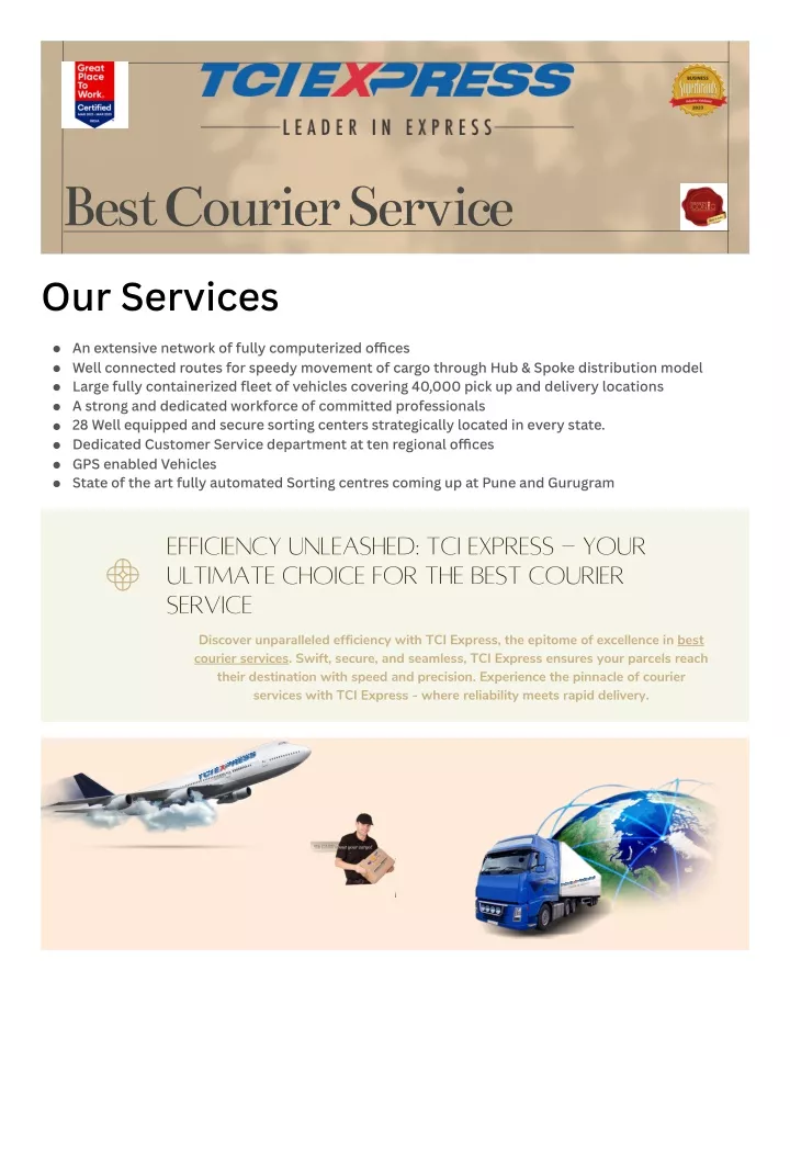 best courier service