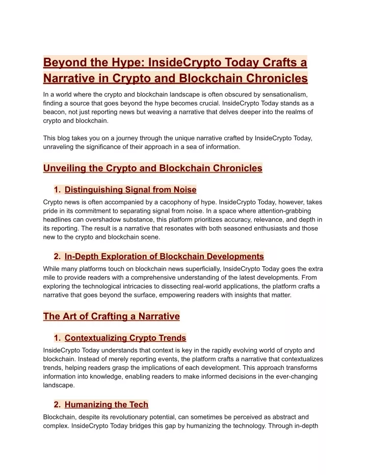 beyond the hype insidecrypto today crafts