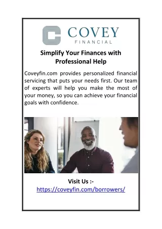 Simplify Your Finances with Professional Help