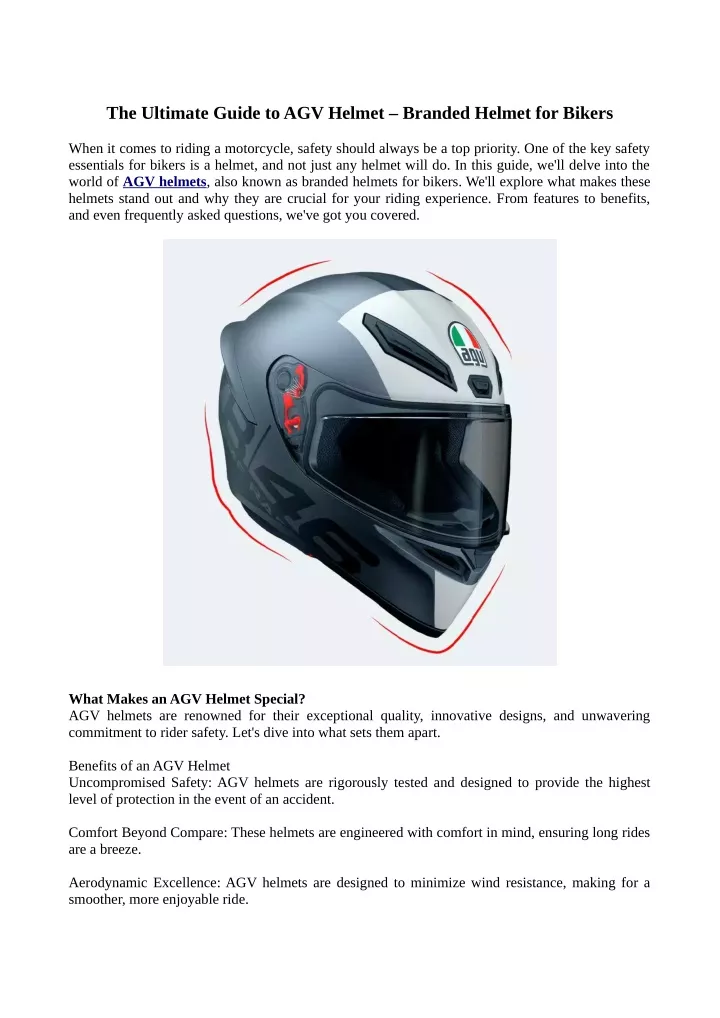 the ultimate guide to agv helmet branded helmet