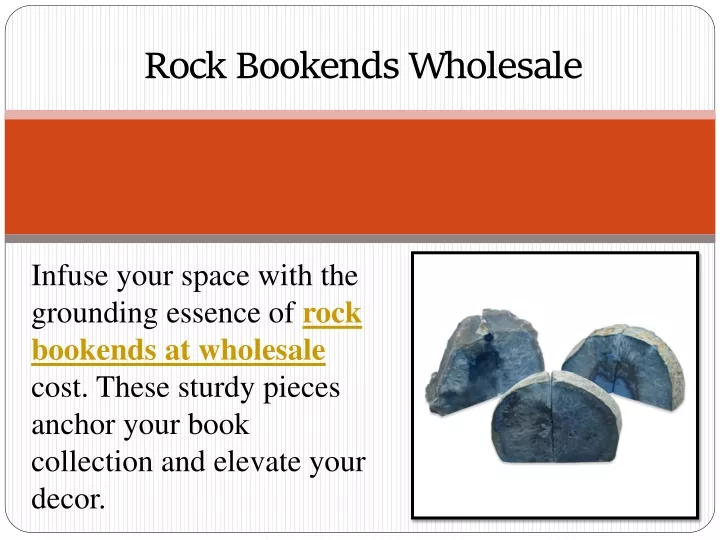 rock bookends wholesale