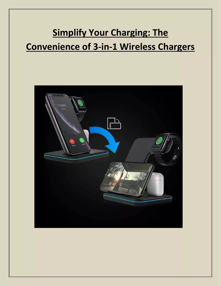 simplify your charging the convenience